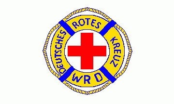 [German Red Cross East Germany water rescue flag#1]